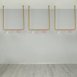 Ceiling-Hanging Gold Painted Stand - Image 5