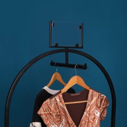 Wide Middle Hanger Stand, Black Painted - Image 3