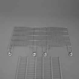 53*80 Foldable Wheeled Chrome Basket - Image 2