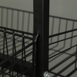 70 cm Double-Sided Black Coated Basket - Image 3