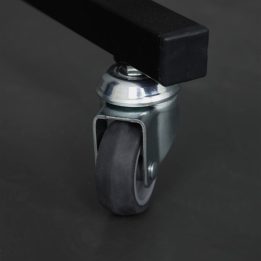 Black Wire Shelf with Profile Legs and Wheels - Image 7