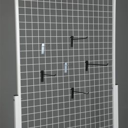 Black Wire Shelf with Profile Legs and Wheels - Image 9