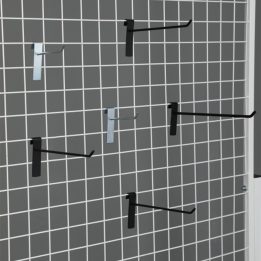 Black Wire Shelf with Profile Legs and Wheels - Image 6