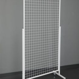 Black Wire Shelf with Profile Legs and Wheels - Image 8