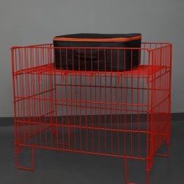 53*80 Foldable Red Coated Basket - Image 5