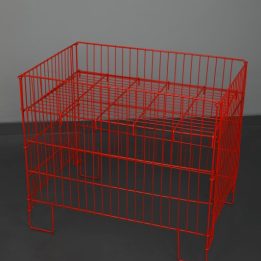 53*80 Foldable Red Coated Basket - Image 2