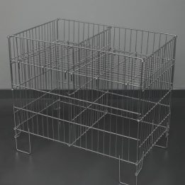 53*80 Foldable Sectioned Chrome Basket - Image 3