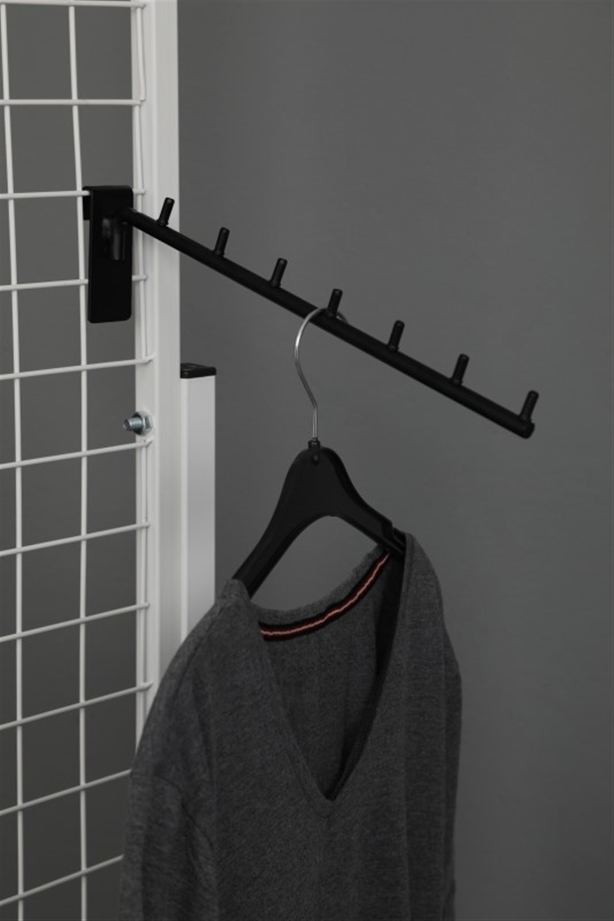 Wire Rack Hooks Bent Black Hook for Wire Panel - Rack Modern