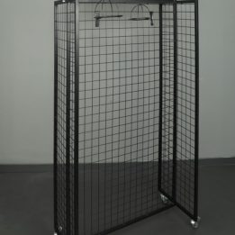 Wire Shelf Stand with Advertising Panel - Image 2
