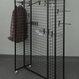 Wire Shelf Stand with Advertising Panel - Image 4