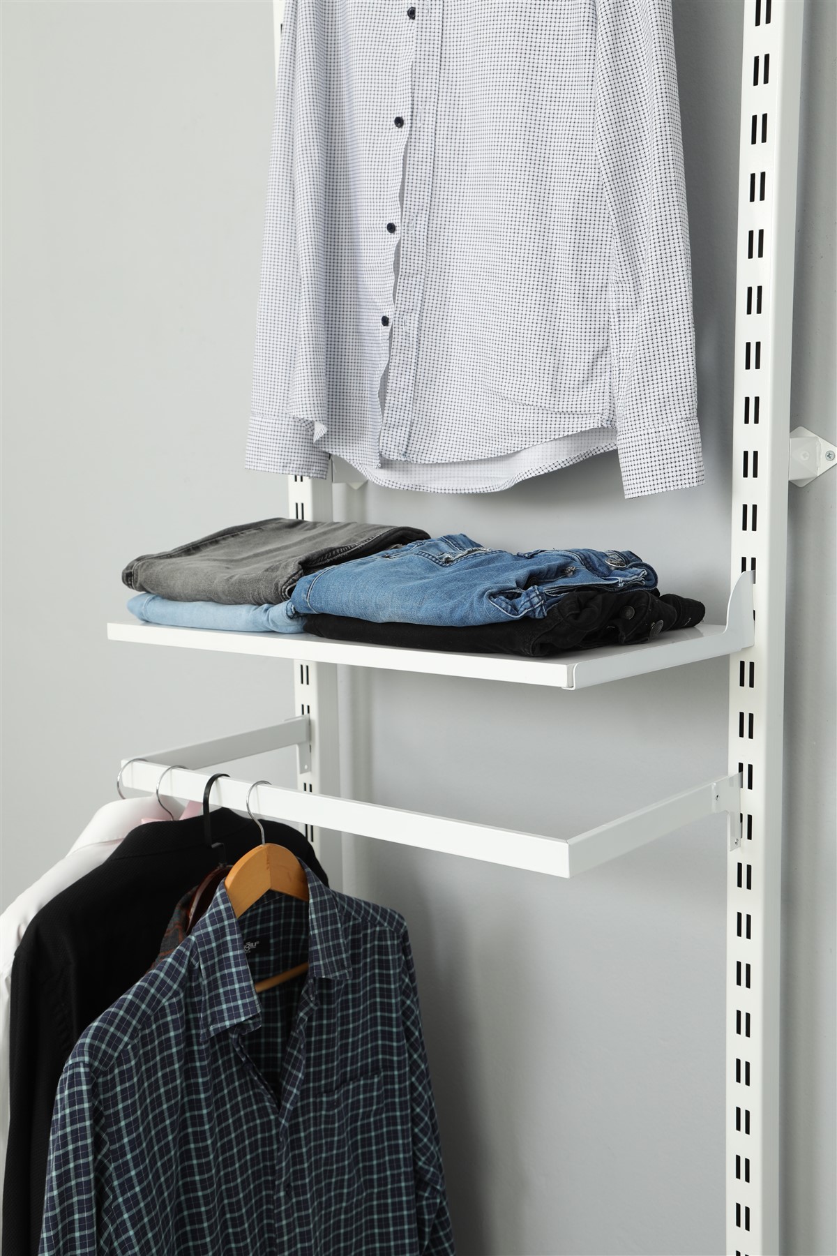 White Store Decoration Shelving System - Rack Modern