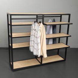 6-Shelf 2-Hook Black Stand - Image 2