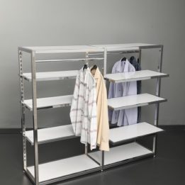 6-Shelf 2-Hook Chrome Stand - Image 2