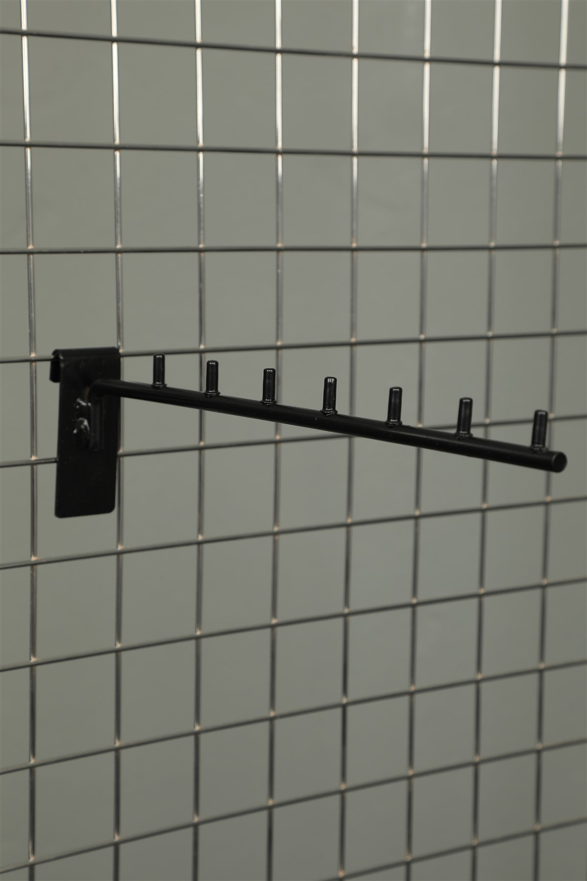 Wire Rack Hooks Straight Black Hook for Wire Panel - Rack Modern