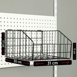 Mini Black Basket for Perforated Panel - Image 2