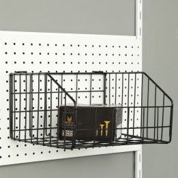 Mini Black Basket for Perforated Panel - Image 3