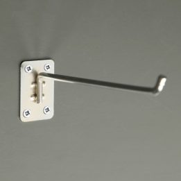 Chrome Hook for Particle Board and Wall Mounting - Image 3