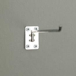 Chrome Hook for Particle Board and Wall Mounting - Image 2