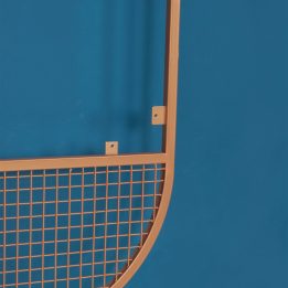 Copper Paint Mirror Frame with Bottom and Top Wire Decoration - Image 2