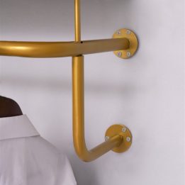 Shelved Bottom Hanging Gold Painted U Pipe - Image 3