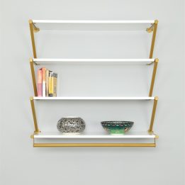 Wall-Mounted Z-Shaped Shelving and Hanging Stand - Image 2