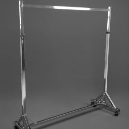 Single-Tier Double-Sided 6-Hook Chrome Hanger Stand - Image 2