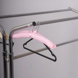 V-Adjustable Chrome Hanger Stand made from Round Pipe - Image 3