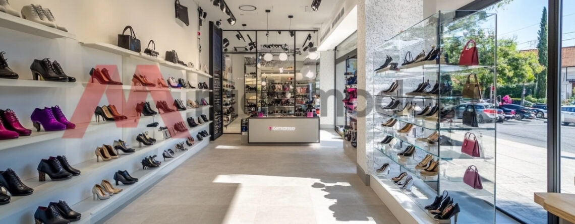 Customized retail shelving for department stores in Germany, featuring modern design and functionality.